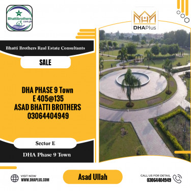 5 Marla Residential Plot for Sale in Sector E, DHA Phase 9 Town, Lahore - (BP-45357)