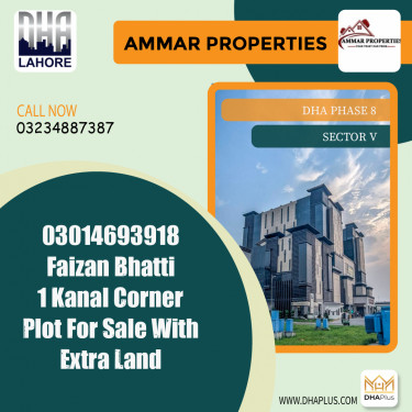 1 Kanal Residential Plot for Sale in Sector V, DHA Phase 8, Lahore - (BP-45381)