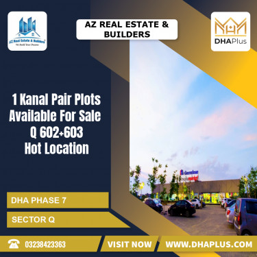 2 Kanal Residential Plot for Sale in Sector Q, DHA Phase 7, Lahore - (BP-45792)
