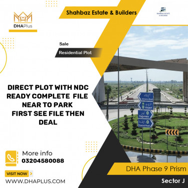 5 Marla Residential Plot for Sale in Sector J, DHA Phase 9 Prism, Lahore - (BP-45851)