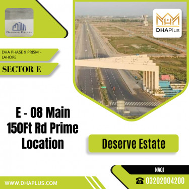 1 Kanal Residential Plot for Sale in Sector E, DHA Phase 9 Prism, Lahore - (BP-45930)