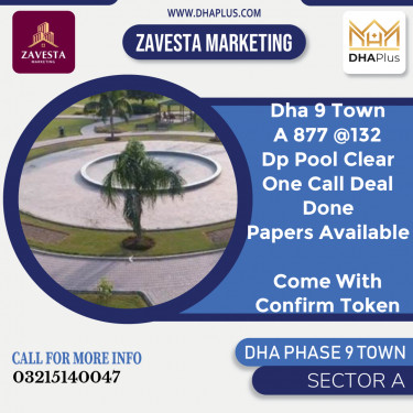 5 Marla Residential Plot for Sale in Sector A, DHA Phase 9 Town, Lahore - (BP-46202)