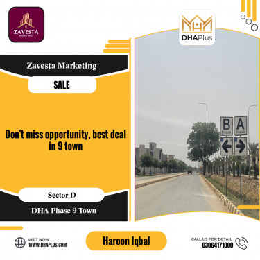 5 Marla Residential Plot for Sale in Sector D, DHA Phase 9 Town, Lahore - (BP-46262)