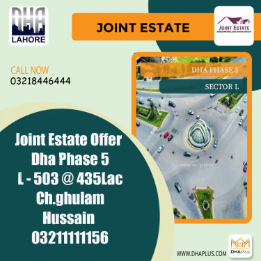 1 Kanal Residential Plot for Sale in Sector L, DHA Phase 5, Lahore - (BP-46320)