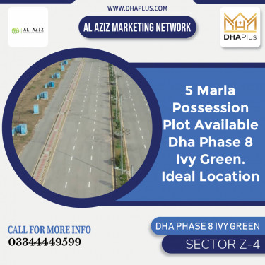 5 Marla Residential Plot for Sale in Sector Z-4, DHA Phase 8 Ivy Green, Lahore - (BP-46505)