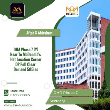 21.25 Marla Residential Plot for Sale in Sector Y, DHA Phase 7, Lahore - (BP-46573)