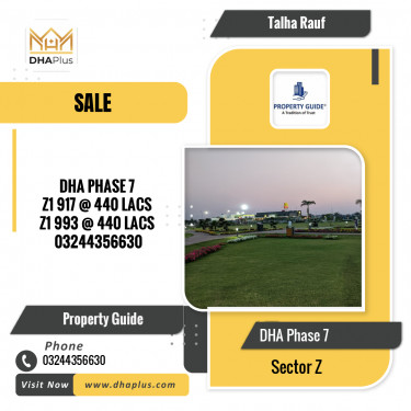 1 Kanal Residential Plot for Sale in Sector Z, DHA Phase 7, Lahore - (BP-46886)