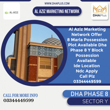 8 Marla Residential Plot for Sale in Sector Y, DHA Phase 8, Lahore - (BP-47012)