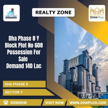 10 Marla Residential Plot for Sale in Sector Y, DHA Phase 8, Lahore - (BP-47116)