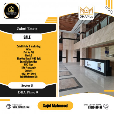 24.5 Marla Residential Plot for Sale in Sector S, DHA Phase 8, Lahore - (BP-47125)