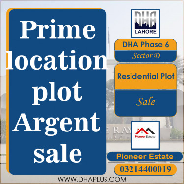 10 Marla Residential Plot for Sale in Sector D, DHA Phase 6, Lahore - (BP-47357)