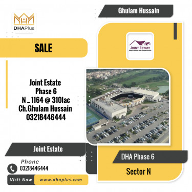 1 Kanal Residential Plot for Sale in Sector N, DHA Phase 6, Lahore - (BP-47604)