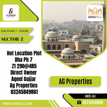 1 Kanal Residential Plot for Sale in Sector Z, DHA Phase 7, Lahore - (BP-47736)