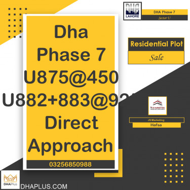 2 Kanal Residential Plot for Sale in Sector U, DHA Phase 7, Lahore - (BP-47791)