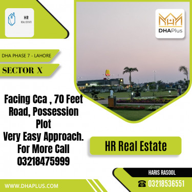 1 Kanal Residential Plot for Sale in Sector X, DHA Phase 7, Lahore - (BP-47795)