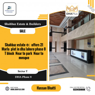 21 Marla Residential Plot for Sale in Sector T, DHA Phase 8, Lahore - (BP-47990)