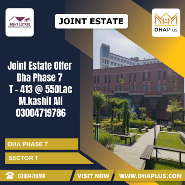 1 Kanal Residential Plot for Sale in Sector T, DHA Phase 7, Lahore - (BP-48049)