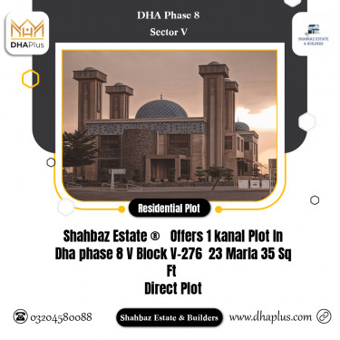 23 Marla Residential Plot for Sale in Sector V, DHA Phase 8, Lahore - (BP-48721)
