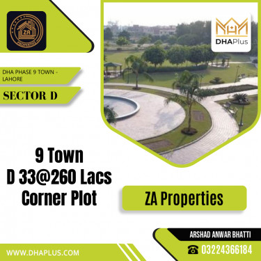 8.25 Marla Residential Plot for Sale in Sector D, DHA Phase 9 Town, Lahore - (BP-48749)