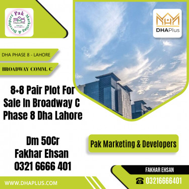 16 Marla Commercial Plot for Sale in Broadway Commercial C, DHA Phase 8, Lahore - (BP-48829)