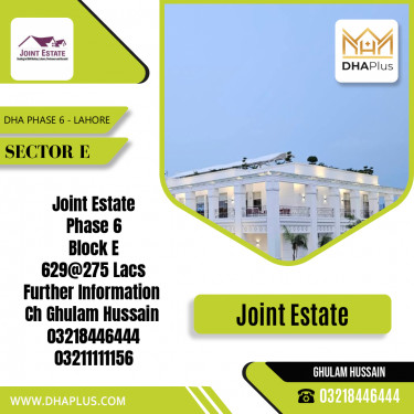 10 Marla Residential Plot for Sale in Sector E, DHA Phase 6, Lahore - (BP-48892)