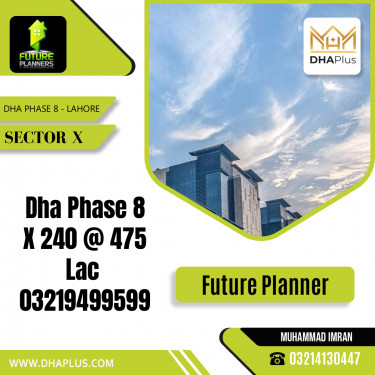 1 Kanal Residential Plot for Sale in Sector X, DHA Phase 8, Lahore - (BP-49166)