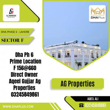 1 Kanal Residential Plot for Sale in Sector F, DHA Phase 6, Lahore - (BP-49176)