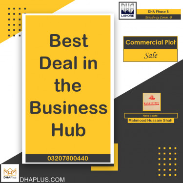 4 Marla Commercial Plot for Sale in Broadway Commercial B, DHA Phase 8, Lahore - (BP-49306)