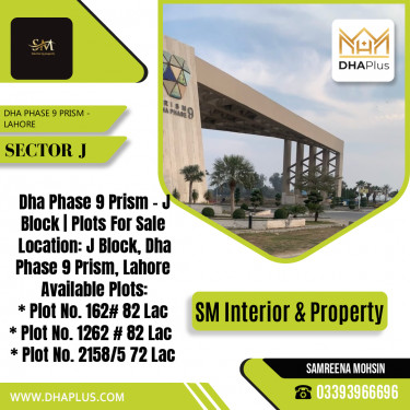 5 Marla Residential Plot for Sale in Sector J, DHA Phase 9 Prism, Lahore - (BP-49747)