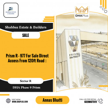 5 Marla Residential Plot for Sale in Sector R, DHA Phase 9 Prism, Lahore - (BP-50312)