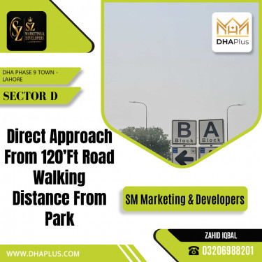 5 Marla Residential Plot for Sale in Sector D, DHA Phase 9 Town, Lahore - (BP-50325)