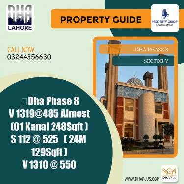 21 Marla Residential Plot for Sale in Sector V, DHA Phase 8, Lahore - (BP-50681)