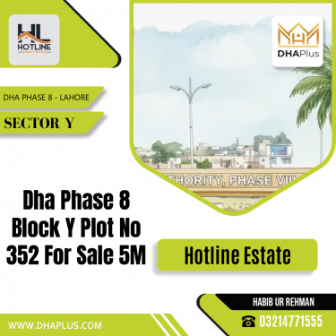 5 Marla Residential Plot for Sale in Sector Y, DHA Phase 8, Lahore - (BP-50737)