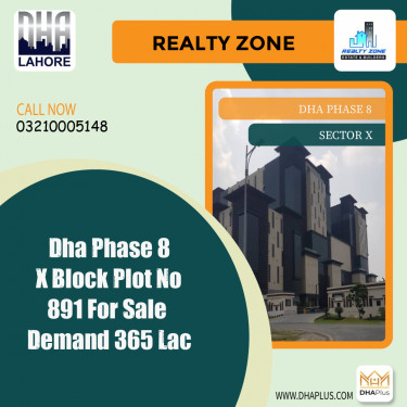 1 Kanal Residential Plot for Sale in Sector X, DHA Phase 8, Lahore - (BP-50763)