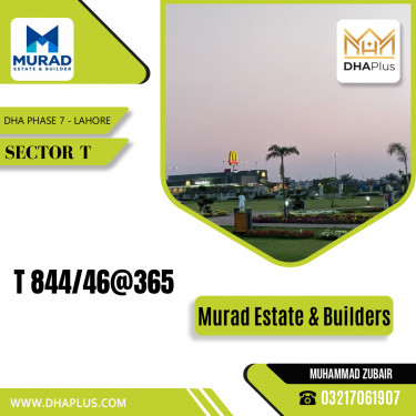 1 Kanal Residential Plot for Sale in Sector T, DHA Phase 7, Lahore - (BP-50927)