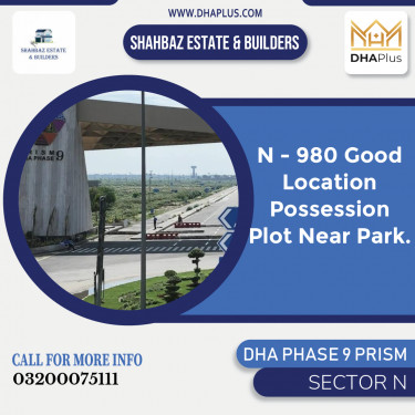 1 Kanal Residential Plot for Sale in Sector N, DHA Phase 9 Prism, Lahore - (BP-51181)
