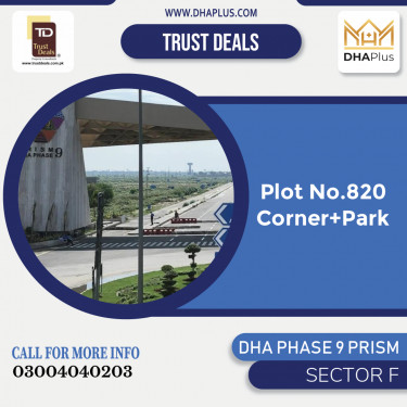 1 Kanal Residential Plot for Sale in Sector F, DHA Phase 9 Prism, Lahore - (BP-51369)