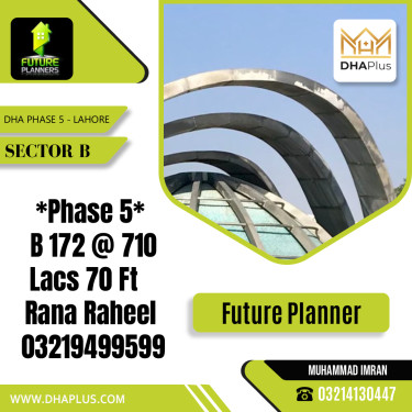 1 Kanal Residential Plot for Sale in Sector B, DHA Phase 5, Lahore - (BP-51441)
