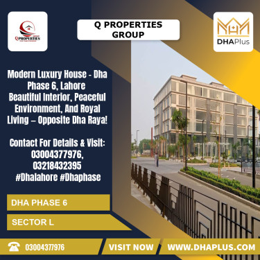 1 Kanal Residential House for Sale in Sector L, DHA Phase 6, Lahore - (BP-51453)